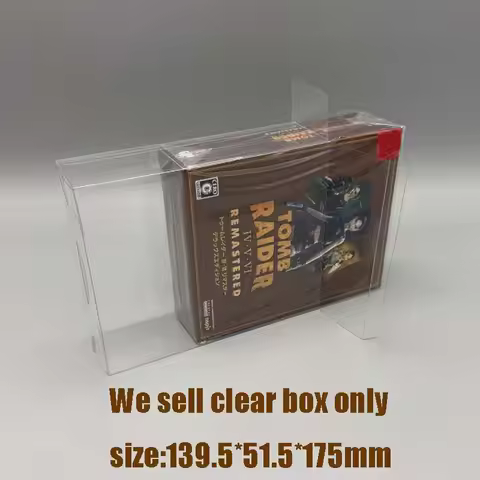 For Japanese Version PS5 & NS: Transparent Collectible Protection Case - Fits Tomb Raider 4-6 Remast