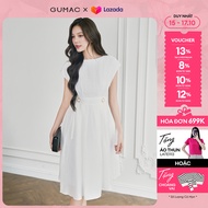[15 - 17.10| VOUCHER 10-12%] Đầm nữ A phối phụ kiện thời trang GUMAC DE07011