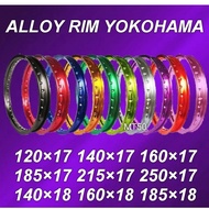 ALLOY RIM 120x17 140x17 160x17 185x17 215x17 250x17 140x18 160x18 185x18 RIM YOKOHAMA ALLOY BLACK GOLD SILVER RED PURPLE