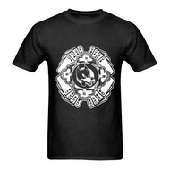 Casual Printing Casual Men T Shirt Grateful Dead Dire Wolf Plus