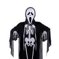 heyday mask halloween mask Halloween Costume Ghost Festival Costume Skull Ghost Clothes Masquerade C