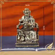 Decor Mini Tượng Nhỏ Quan Công Uy Dũng Cưỡi Xích Thố Tượng Quan Vũ Trang Trí Bằng Đồng Thau - Đồ Đồn