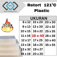 Retort 121 C - 16 x 40 plastic, heat-resistant boilpack packaging - 16 x 40 (1 pc)