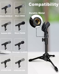 實體店鋪/SF (清貨區)(1Mic Clip$78 /2MC$158 /Ball head $88 /Ball head+mobile clip$98)Desktop Mic Stand Folda