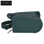 Delvaux PIN CITY 經典D淨化草本紋小牛皮斜背包（近全新）[二手]
