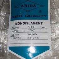 JARING IKAN ARIDA 1 3/4 INCH tebal 035 lebar 70 md panjang 80vyard original
