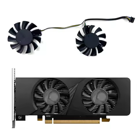 For MSI GeForce RTX 3050 LP 6G OC video card fans Cooling Fan 46mm 4pin 0.3A HA5510H12SF-Z RTX3050 L