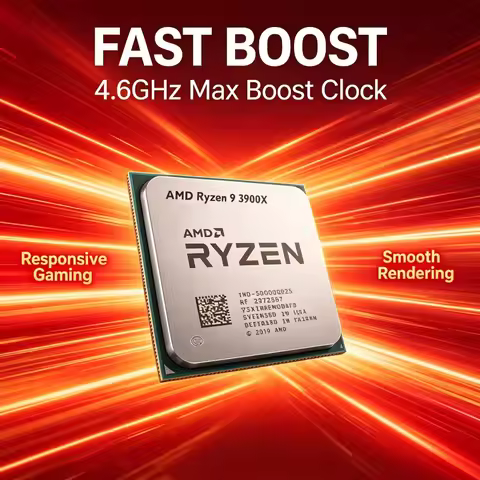 AMD Ryzen 9 3900X Computer Processor R9 3900X 3.8GHz 12 Core For Gaming Workstation PC