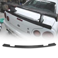 台灣現貨尼桑Skyline R34 GTR 高品質碳纖維壓尾翼加裝 Nismo款後備箱加裝小鴨尾