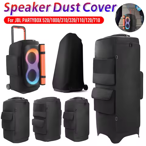 Portable Speaker Dust Cover for JBL PartyBox 1000/710/520/320/310120/110 Waterproof Speaker Case Tra