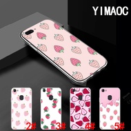 OPPO F11 F1 Plus R9 R9S R15 R17 Pro AX5S A7X AX7 81Q Fruit strawberry pattern TPU transparent Soft Case