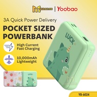 YOOBAO Powerbank Type C Powerbank Mini Powerbank 10000mAh MD6024M MiniQ Portable Powerbank Cute Pawe