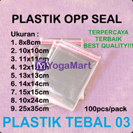 YM Plastik OPP Baju 25x35 Isi 100lbr - OPP Seal Lem