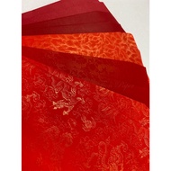Fion Flat Lid Red Envelope Bag/Plain Bag-50 Pcs-Made In Taiwan-Large Quantity-Dragon Phoenix Pattern