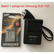Samsung PL70 IT100 L100 L110 L200 L210 Digital Camera SLB-10A Battery+Charger