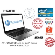HP PROBOOK 450-G1 15.6" CORE i5 - 4TH GENERATION (Refurbished)