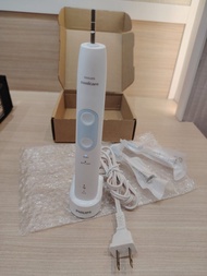All new Philips Sonicare 電動牙刷充電線 原裝電線原廠充電器，跟2個擦頭 handle + factory charger + 2 replacement brush head