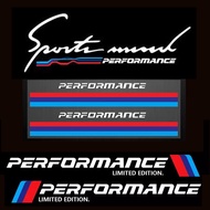 [HCM]Combo 2 tem dán cửa + 2 tem gương + tem sport mind dán xe ô tô Performance