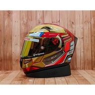 HELM KYT K2 RIDER MARVEL IRON MAN DOUBLE VISOR - FAKET GANTENG VISOR