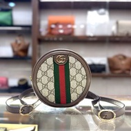 95%NEW USED GUCCI OPHIDIA BACKPACK 598661 小圓餅 經典雙G帆布 #古馳背包