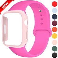 Hollow PC Case+Silicone Strap for Apple Watch S11 42mm 46mm Series 10 42/46mm IWatch Series 11 10 42