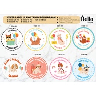 (FREE CUSTOM) Dog Barkday Sticker / pet birthday Sticker / Dog birthday Sticker / pet cat birthday S