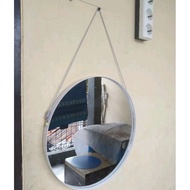Kaca Cermin Bulat EDGING Gantung Diameter 40/Cermin Estetik gANTUNG bULAT/Cermin Bulat