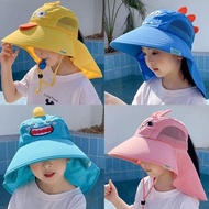 2025 Sun Hat For Boys Girls Children's Anti-ultraviolet Summer Sun Hat Large Brim Breathable Z5d0