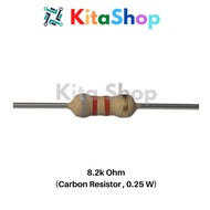 Resistor 8.2k Ohm (Carbon - 0.25W)