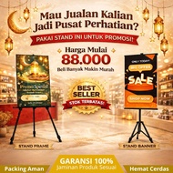 Promotional Banner Stand + Standing Poster Frame - Suitable for Events & Shops - Stand Frame - tripo