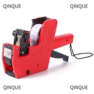 QINJUE Price Label Printer, 8 Digits Display MX-5500 Digital Tag Printer, Portable Office 1 Roll Lab