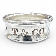 成色極佳 ◇ TIFFANY&Co. Tiffany 1837 窄款戒指 中號 925 純銀 現款戒指配件 銀 JP8 重量 6.9克 女士
