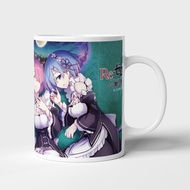 Anime drinking cup, cup printed with REZERO STARTING LIFE IN ANOTHER WORLD - Model 1. Accept printin