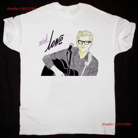 Nick Lowe The Impossible Bird GuitarisT T Shirt White S 5XL 1J0077 vintage Washed Versatile Casual S