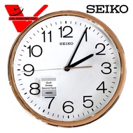 Seiko นาฬิกาแขวน เครื่องเดินเรียบ ไม่กระตุก ขนาด 14 นิ้ว  รุ่น PAA020F (14นิ้ว) PAA041F (16นิ้ว) - Pink/gold