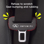 Car Logo Seat Safety Belt Buckle Cover Interior Accessories For Infiniti Q50 G37 FX35 Q60 QX50 M37 E