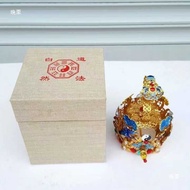 Topi Buatan Tangan untuk Lelaki Tudung Campuran Tao untuk Wanita Tao Wudang Mahkota Jalinan Topi Ram