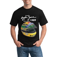 Diy Shop Ayrton Senna Helmet 1 Race 1989 Mens Good Printed Tees
