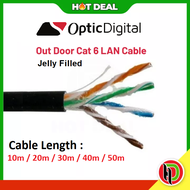 Loose Optic Digital 23AWG Jellyfilled Cat6 Outdoor Lan Canle - CAT6 23AWG - Outdoor Cat6 Network Ca