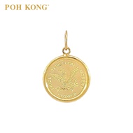 POH KONG 916/22K Yellow Gold 1903 Eagle Coin Pendant