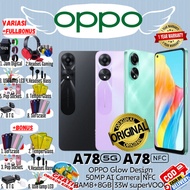 OPPO A78 | A78 5G BARU RAM 8+8/128GB - 8+8/256GB - 50MP CAMERA - ORI