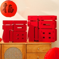 Chinese New Year Decorations Chinese 3D Fu Character Ornament for Lunar Year 2025 Spring Festival We