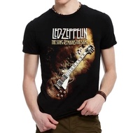Mens Led-Zeppelin T-Shirt Cotton Printed Round Neck Short Sleeve T-shirt