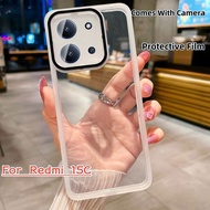 Casing For Redmi 15C 14C 4G 2025 Redmi15C 15 C Redmi14C Phone Case Soft Clear Square Plated Cover Si