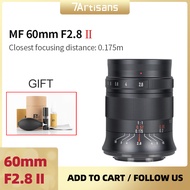 7artisans 7 artisans 60mm f2.8 II 1:1 Macro Lens Compatible with Canon EOSM EOSR/Sony E/Fuji FX/M43/Nikon Z Mount A6000 A6500 M50