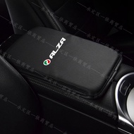 Car Arm Rest Pad Carbon Fiber Leather for Perodua Alza Accessories Carer Consol ArmRest Box Cover Ca