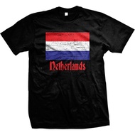 Netherlands Distressed Country Flag - Dutch Netherland Mens T-shirt
