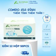 [ 1 Lốc - 12 hộp ] tặng kèm 1 túi tăm chỉ nha khoa OLYMPUS (tổng 680pcs) -tăm chỉ nha khoa hàng Việt