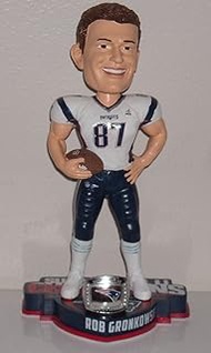 FOCO NFL New England Patriotsgronkowski R. #87 Super Bowl Li Champions 8'' Bobble, New England Patri