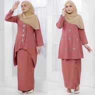 (XS - 5XL) ROSEGOLD BAJU KURUNG MODEN RIAU DIAMOND KEBARUNG DIAMOND PLUS SIZE NIKAH TUNANG DINNER PENGANTIN RAYA MURAH